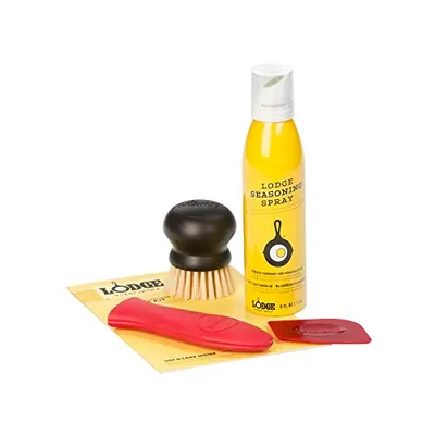 Lodge Cast Iron Care Kit, 4 Piece Cookware Maintenance Set