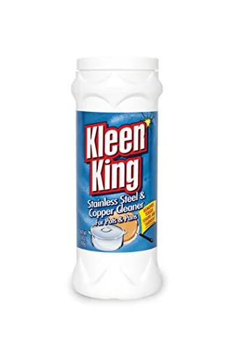 King Kleen Stainless Steel Cookware Cleaner and Copper Cleaner (14 oz, 1 Pack) Helps Remove Stains and Tarnish from Pots