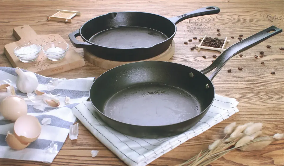 Cast iron and carbon steel: best for most old pans