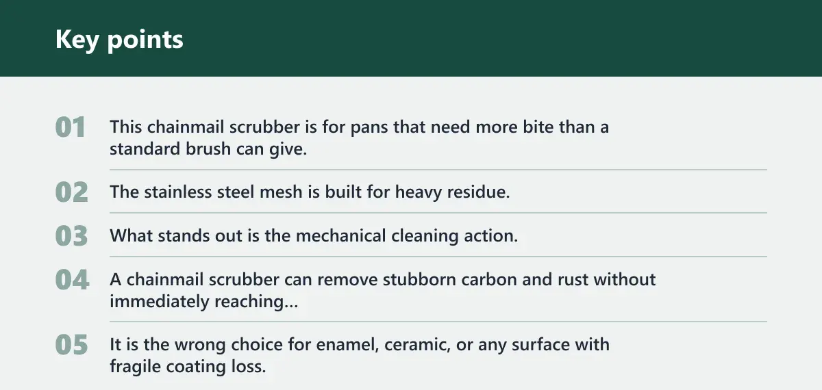 Key points: Heavy rust and carbon buildup: best for stubborn cleanup