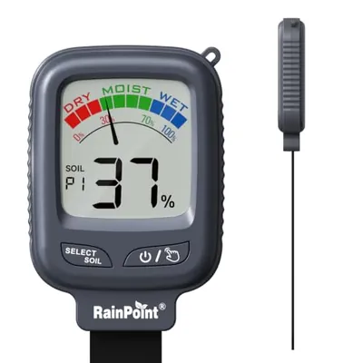 RAINPOINT Large Display Digital Soil Moisture Meter for Houseplants Indoor